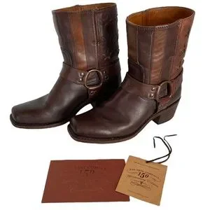 Veronica Combat Frye Flynn Deco Studded Harness Short Frye Shoes